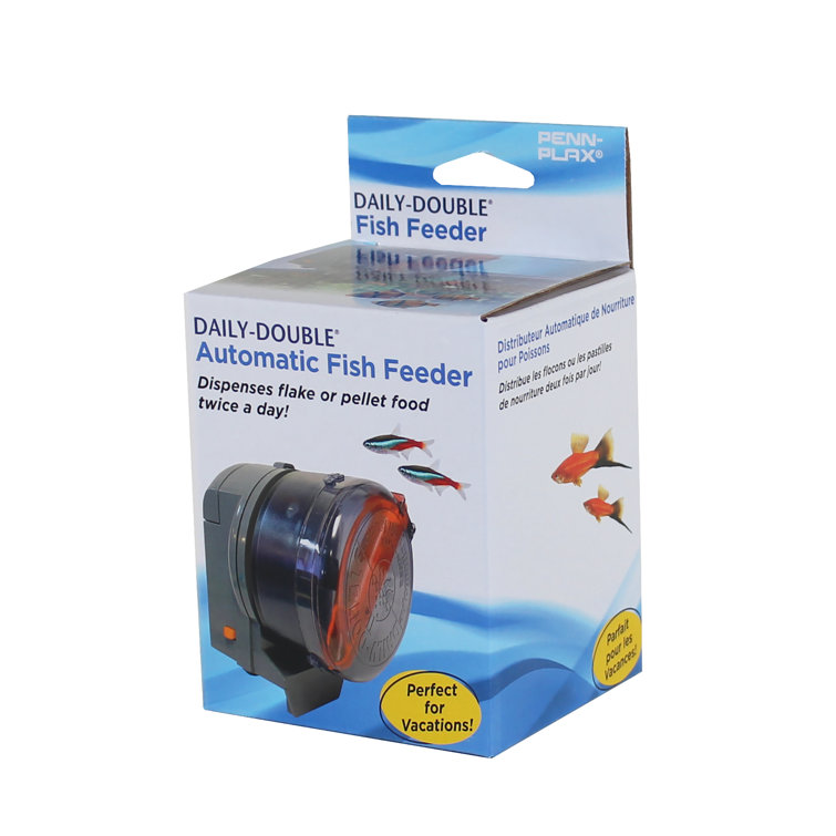 Automatic saltwater fish outlet feeder